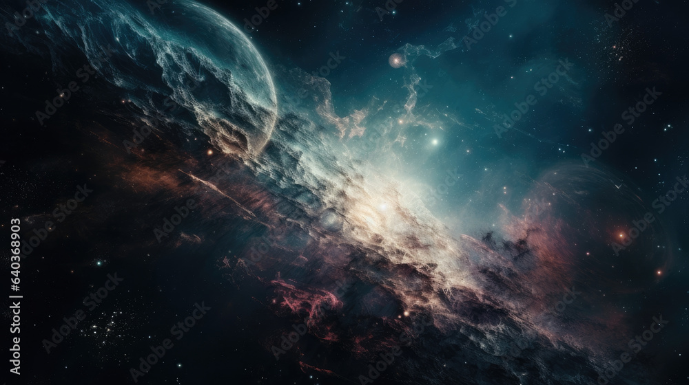 custom made wallpaper toronto digitalEndless universe with stars and galaxies in outer space. Cosmos art.