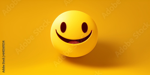 Smiley Emoji On Yellow Background World Smile Day
