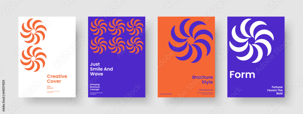 Fototapeta premium Creative Report Layout. Isolated Banner Template. Geometric Book Cover Design. Brochure. Background. Flyer. Business Presentation. Poster. Catalog. Journal. Leaflet. Notebook. Newsletter. Handbill