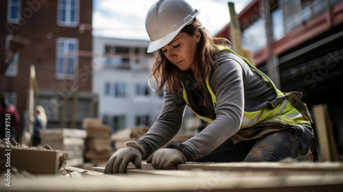 diversity and inclusivity photography woman working on construction site