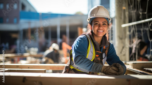 diversity and inclusivity photography woman working on construction site