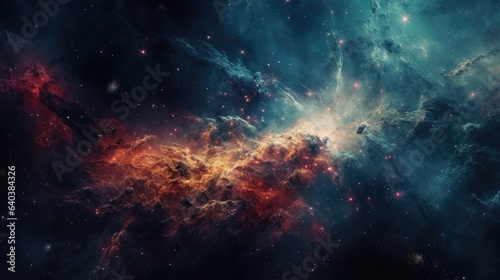 Galaxy and Nebula. Abstract space background. © Matthew