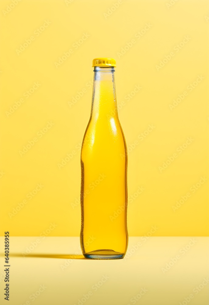 Crisp Refreshment: Clear Beer Bottle Mockup Crisp Refreshment: Clear Beer Bottle Mockup
