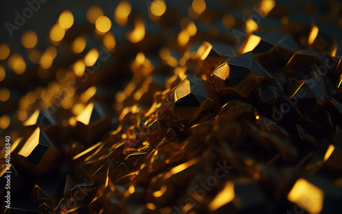Pile of gold treasure
