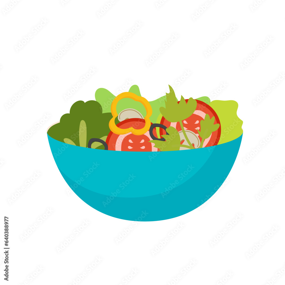 Salad. Icon. Object isolated on white background