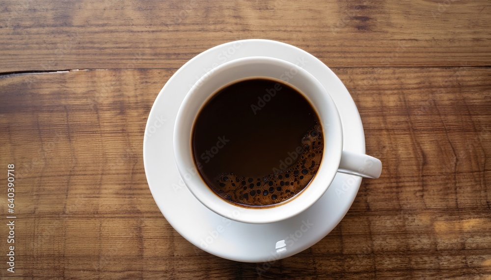 Cup of coffee on a wooden background, Generative AI Cup of coffee on a wooden background, Generative AI