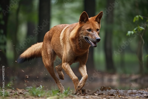 Dhole This species of wild dog. Generative AI © Create image
