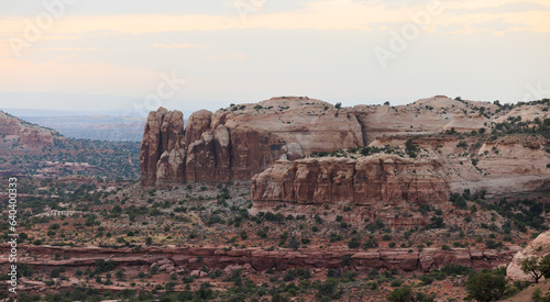 red and orange mountains at arches national park