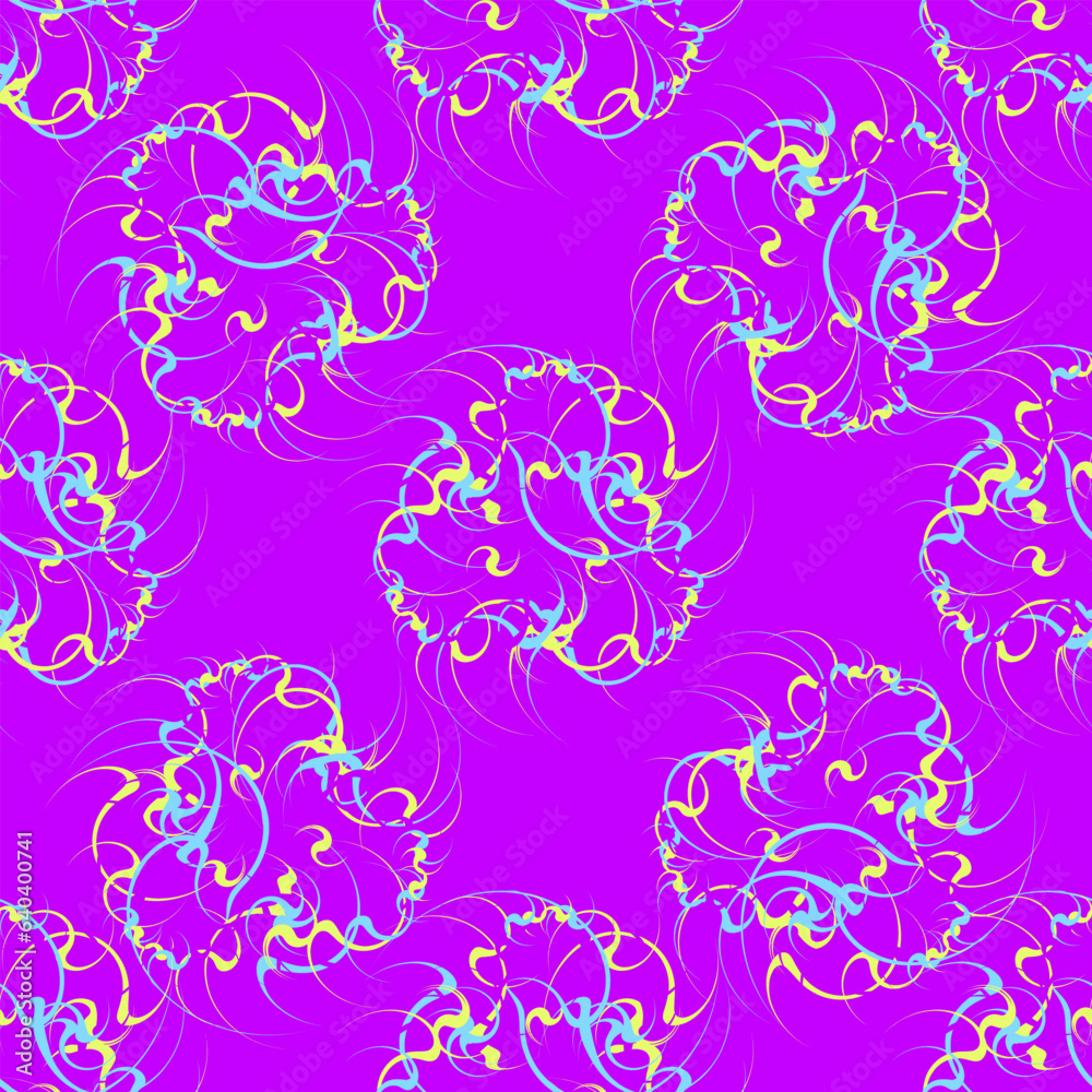 Seamless decorative pattern with ornaments.