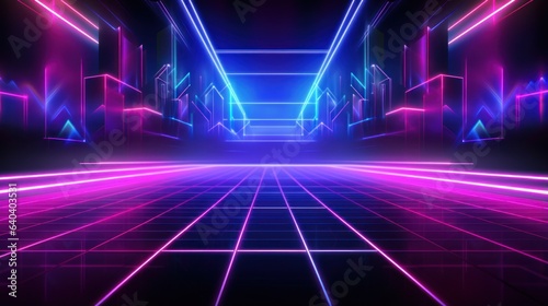 Night club neon background