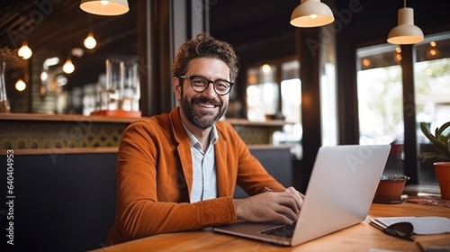 Man sitting with laptop