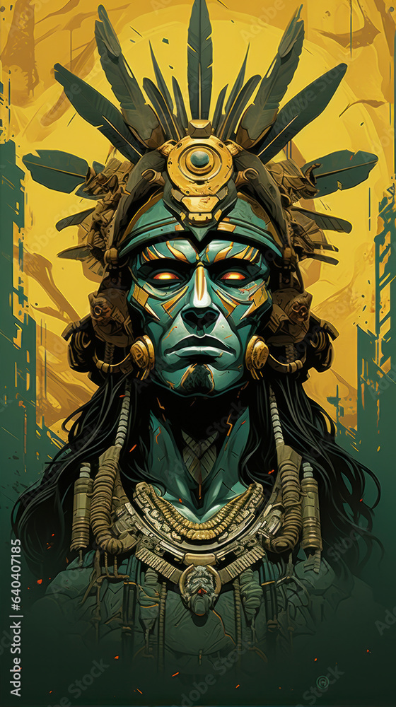 inca warrior illustration