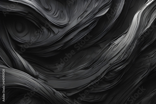 Ultra HD texture of an abstract, rough black art painting