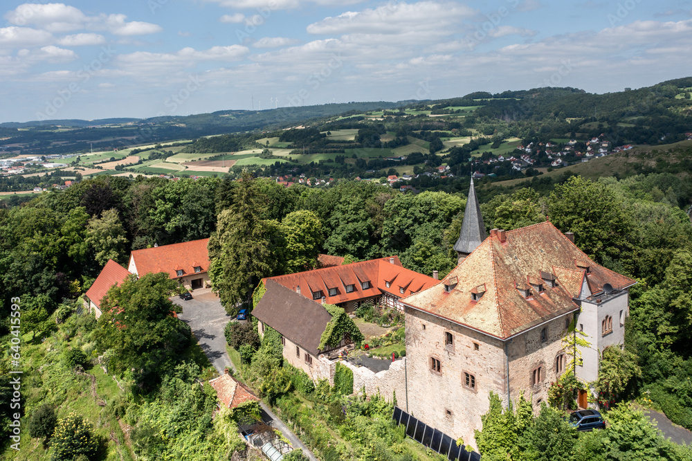 Brandenstein Castle, Main-Kinzig District, Hesse, Schluechtern, Germany,