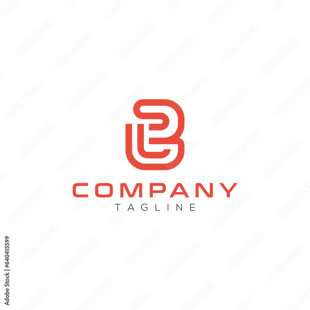 Fototapeta premium Letter LB minimalist logo design