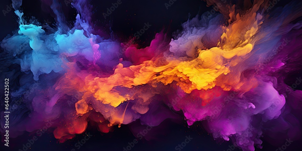 colorful cloud backgrounds wallpaper Generative AI