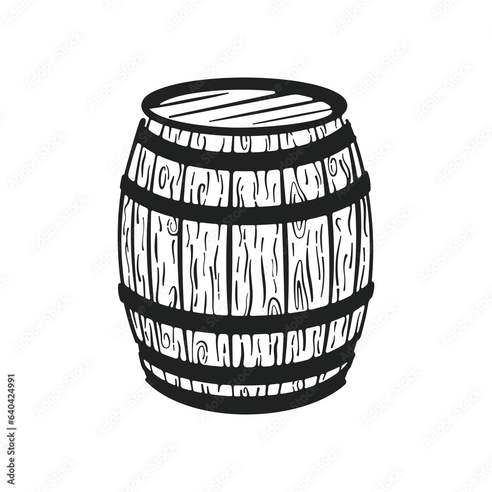 Wine Barrel Vector, Wine Barrel Icon, Wine Cooler, Wood Wine Barrel, Hand Drawn Wine Barrel, Vector Illustration Background Wine Barrel Vector, Wine Barrel Icon, Wine Cooler, Wood Wine Barrel, Hand Drawn Wine Barrel, Vector Illustration Background