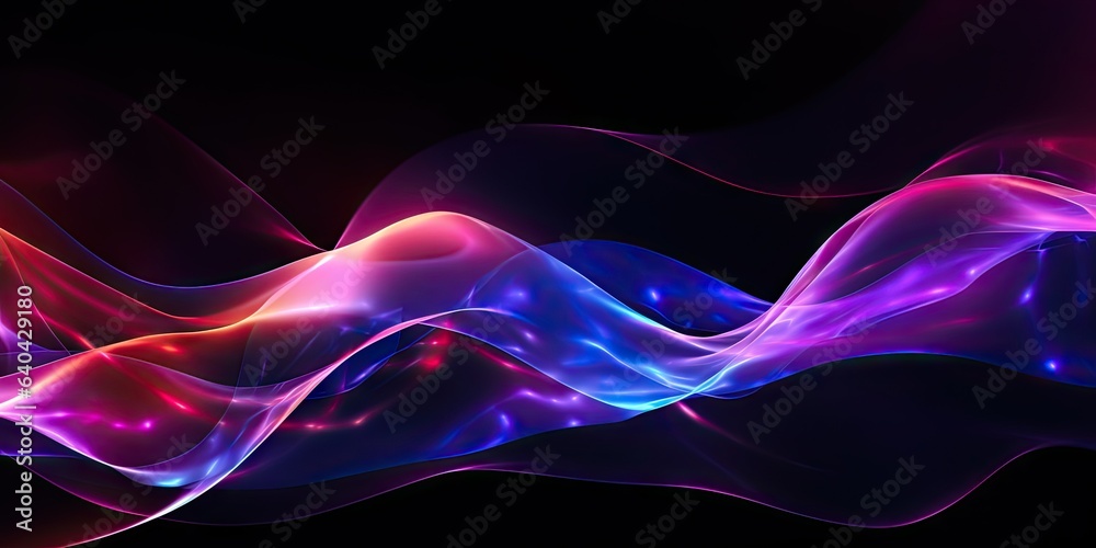modern abstract concept blue wave waves Generative AI modern abstract concept blue wave waves Generative AI