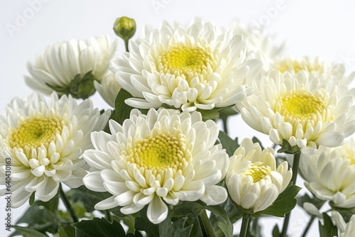 "Floral Grandeur: Captivating Chrysanthemums". Digital poster. Generative ai.