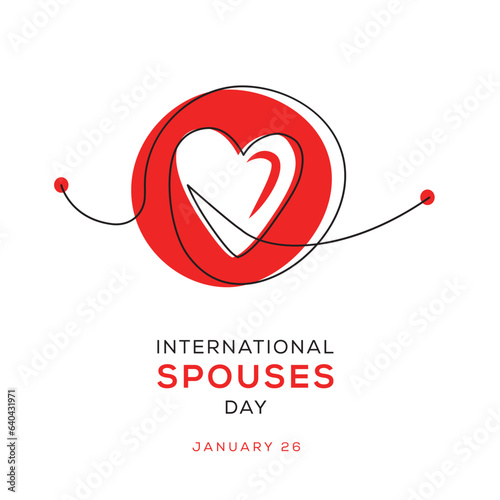 National Spouses Day, held on 26 January.