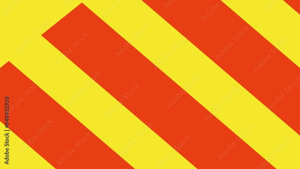 fond jaune avec des bandes rouge mouvantes