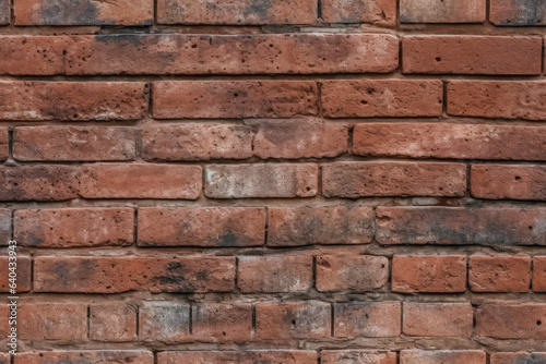 Texture of red brick wall. Concept of textures. Generative Ai  Ai.