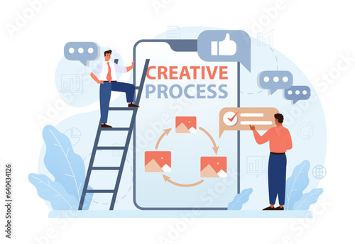 Art therapy. Character developing a creativity. Self-expression idea.