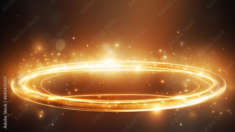 Fototapeta premium Glowing Abstract Background with Light and Stars
