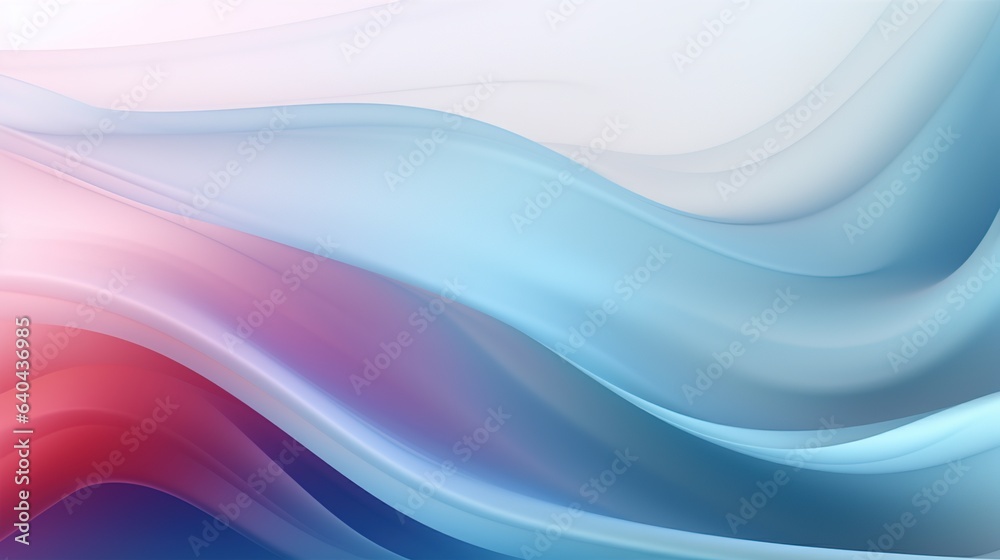 Fototapeta premium Abstract blue wave design with smooth lines and dynamic motion