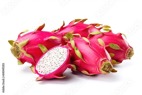 Wallpaper Mural Digital illustration of pitayas, white background. Generative AI Torontodigital.ca