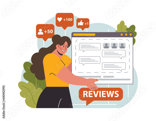 Online communication. Customer reviews. Consumer communication