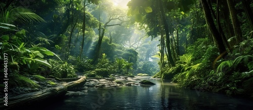 Fotografia Asian tropical rainforest
