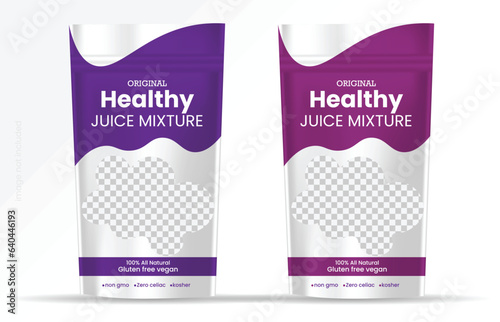 Food product disposable packaging isolated vector templates.