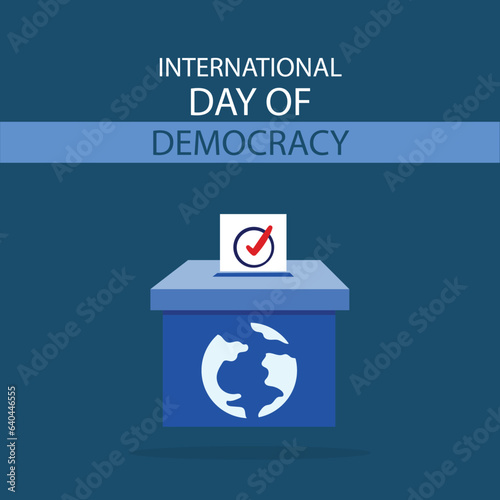Vector international day of democracy 15th september