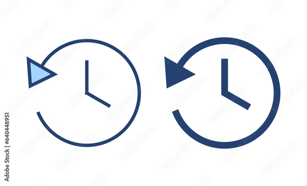 History icon vector. recent event history sign and symbol History icon vector. recent event history sign and symbol