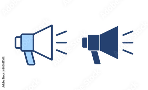 Megaphone icon vector. Loudspeaker sign and symbol