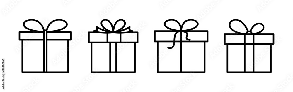Gift icon vector. gift box icon. birthday gift Gift icon vector. gift box icon. birthday gift