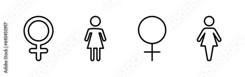Female icon vector. toilet icon. restroom sign. gender