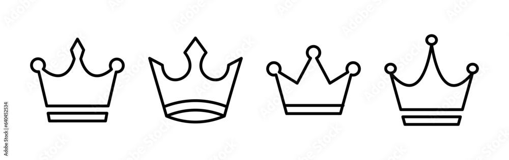 Crown Icon vector. Crown symbol for web site design, Crown Icon vector. Crown symbol for web site design,