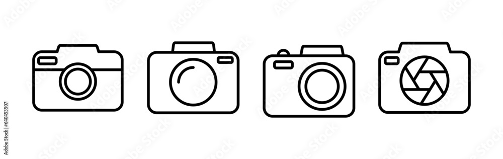 Camera Icon in trendy flat style isolated. Camera symbol web site design Camera Icon in trendy flat style isolated. Camera symbol web site design