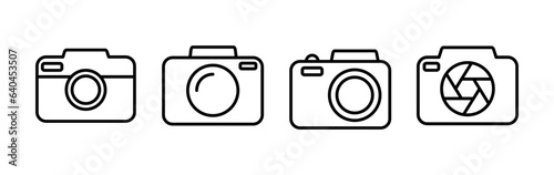 Camera Icon in trendy flat style isolated. Camera symbol web site design