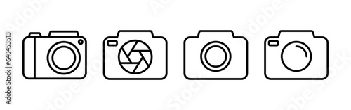 Camera Icon in trendy flat style isolated. Camera symbol web site design