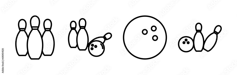 Bowling icon vector. Bowling ball and pin icon. Bowling pins with ball icon. Bowling icon vector. Bowling ball and pin icon. Bowling pins with ball icon.