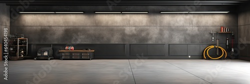 Modern interior design wall mockup with copy space