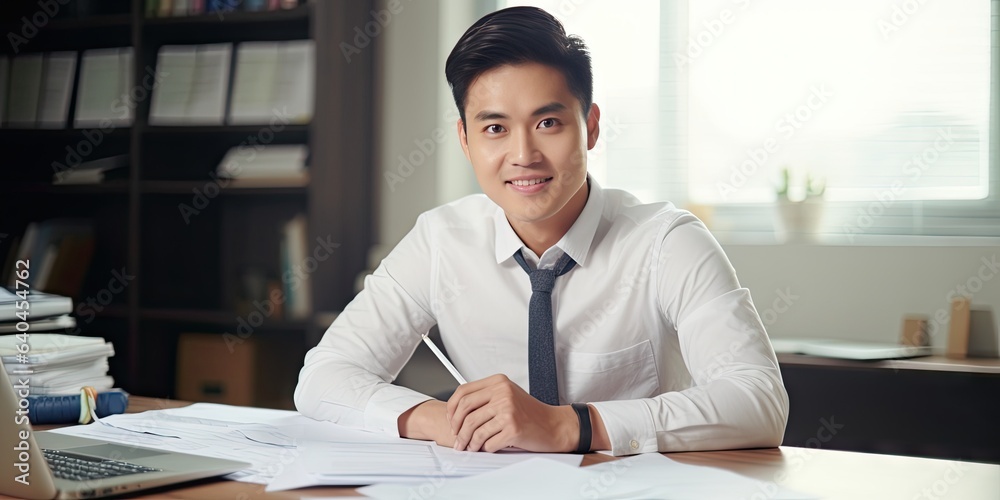 Professional businessman working Professional businessman working