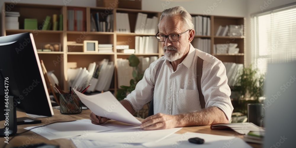 Professional businessman working Professional businessman working