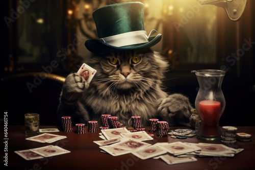 Clever Cat's Game: Grumpy Feline's Casino Poker Exploits 