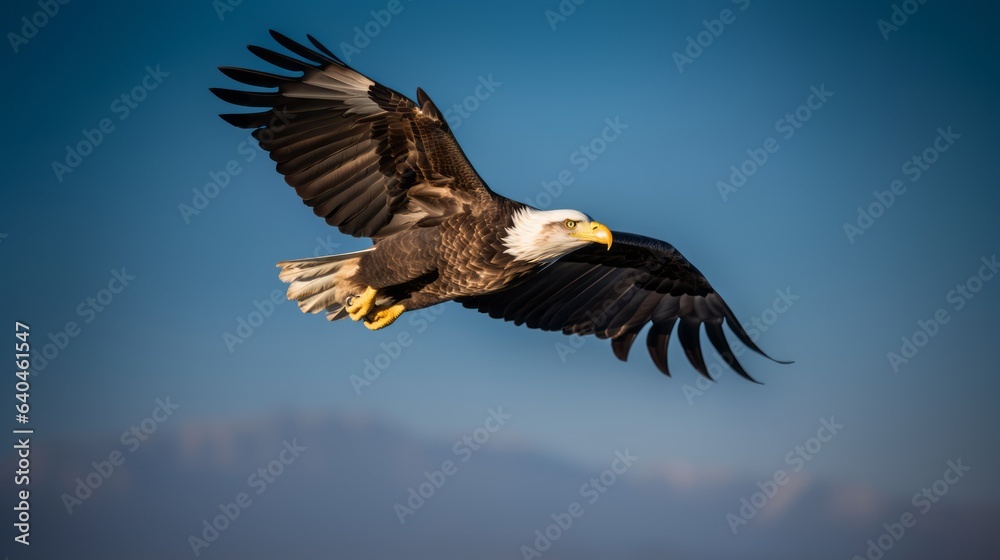 freedom american eagle flying on sky bird of prey wildlife freedom american eagle flying on sky bird of prey wildlife