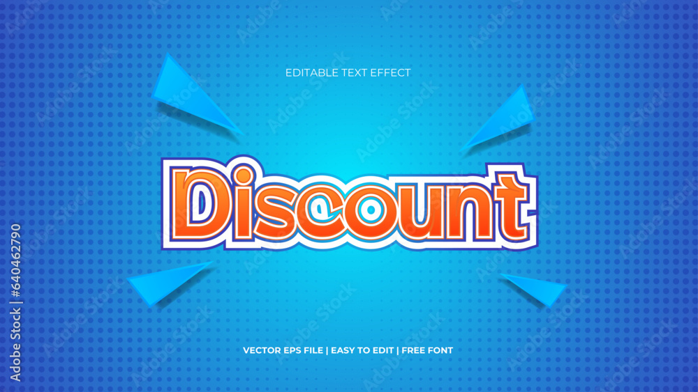 Comic style editable text effect