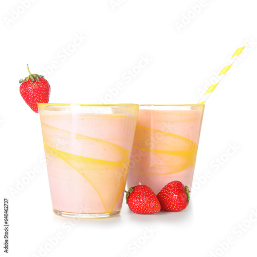 Two refreshing strawberry s...